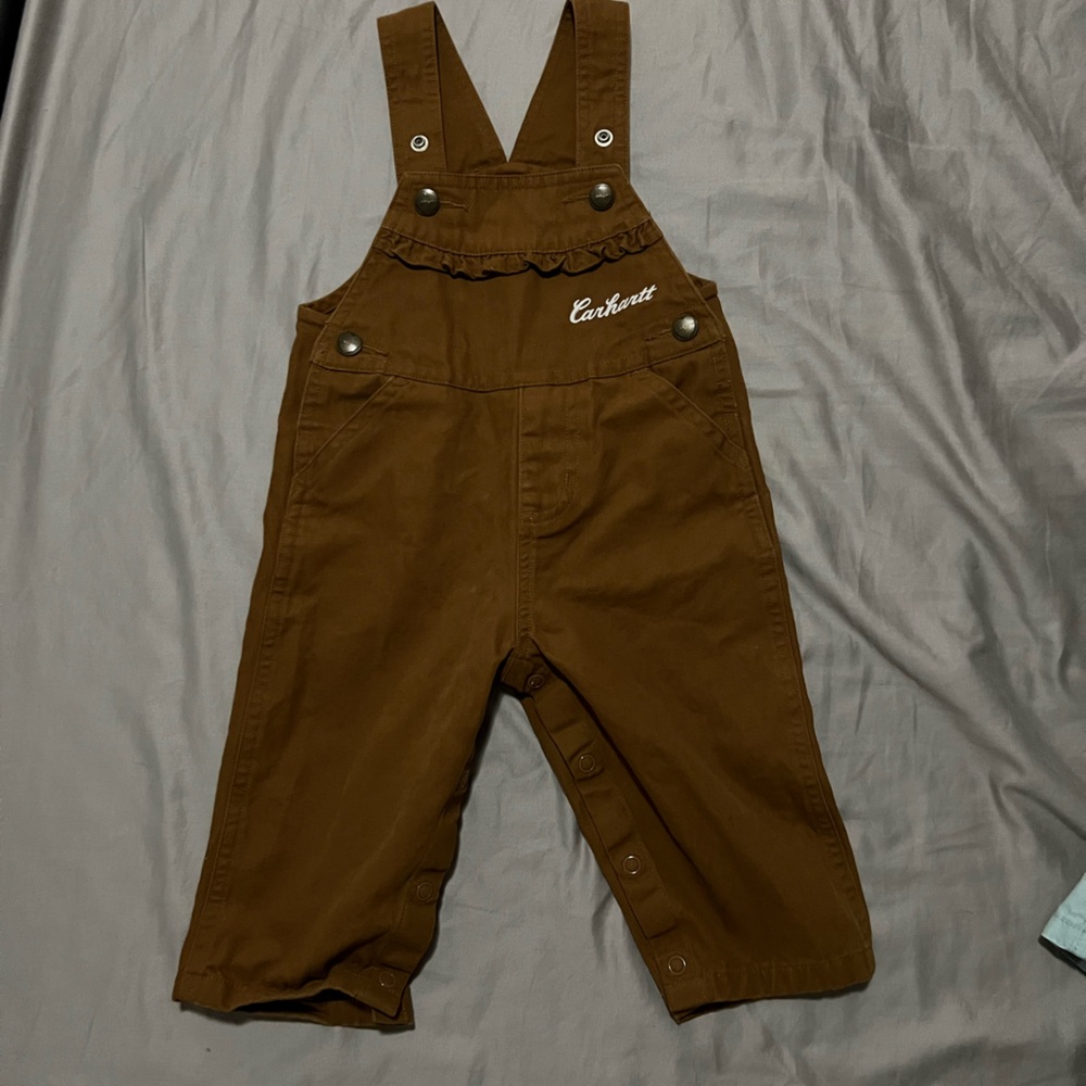Baby girl Carhart overalls